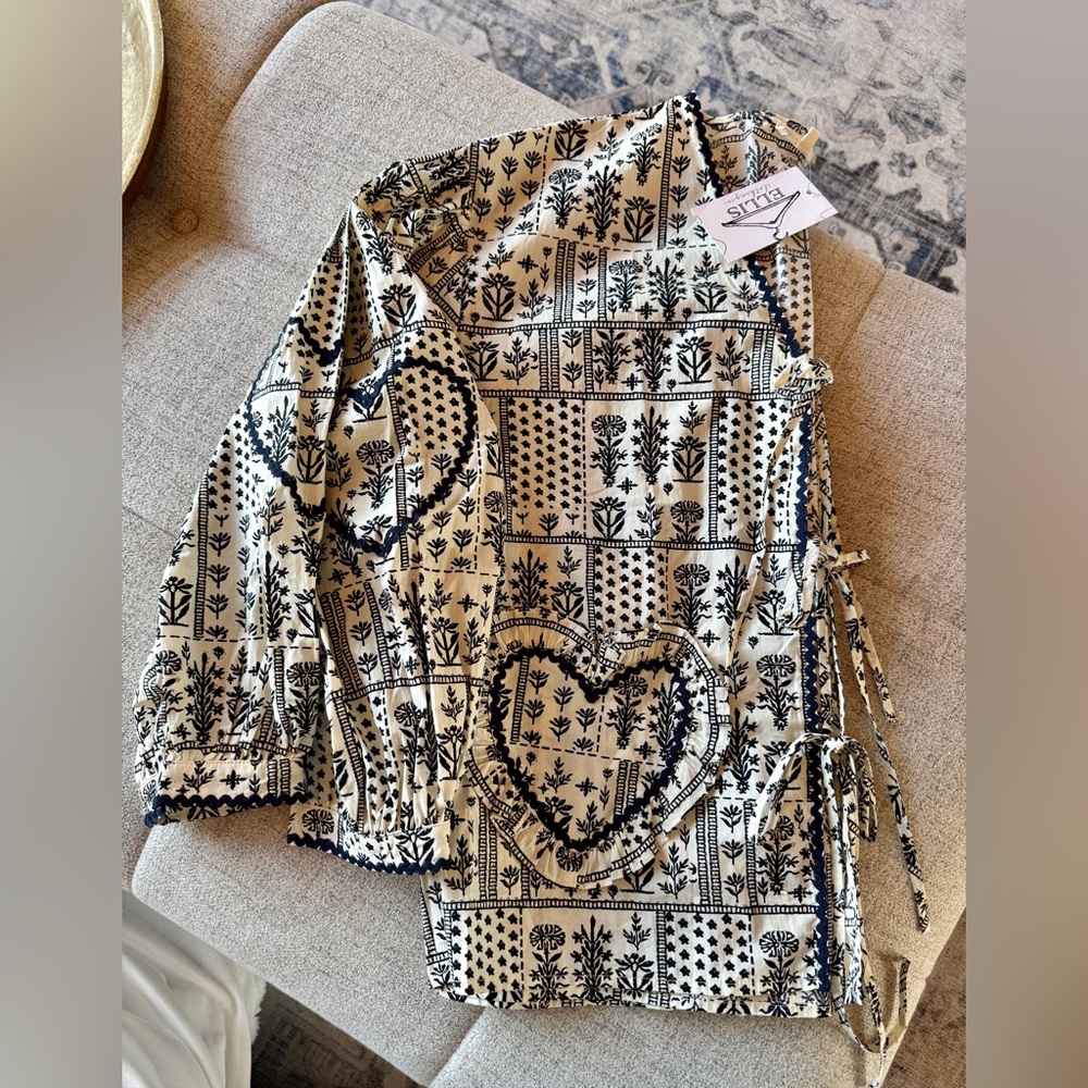 Entro Lovey Floral Tie Top
